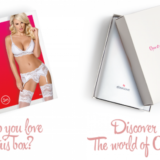 Мереживний комплект білизни Obsessive 810-SEG-1 L/XL White, бюстгальтер, стрінги, пояс для панчіх Мереживний комплект білизни Obsessive 810-SEG-1 L/XL White, бюстгальтер, стрінги, пояс для панчіх
