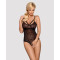 (SALE) Мереживне боді з доступом 818-TED-1 teddy S/M, чорне