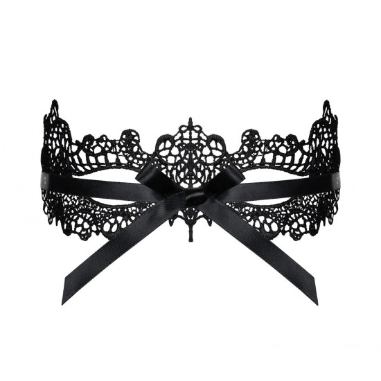 Мереживна маска Obsessive A701 mask, єдиний розмір, чорна Мереживна маска Obsessive A701 mask, єдиний розмір, чорна