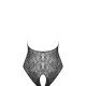 Бодістокінг з ефектом шнурівки Obsessive B113 teddy S/M/L відкрита спина, халтер, з доступом Бодістокінг з ефектом шнурівки Obsessive B113 teddy S/M/L відкрита спина, халтер, з доступом