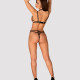 Еротичний комплект зі стреп Obsessive Badossa 2-pcs set S/M, чорний, з доступом, бюстгальтер, стрінг Еротичний комплект зі стреп Obsessive Badossa 2-pcs set S/M, чорний, з доступом, бюстгальтер, стрінг