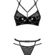 Еротичний комплект під латекс зі стрепами Obsessive Bagirela 2-pcs set S/M, чорний, під леопард, бюс Еротичний комплект під латекс зі стрепами Obsessive Bagirela 2-pcs set S/M, чорний, під леопард, бюс