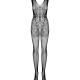 Бодістокінг Obsessive Bodystocking F234 S/M/L, абстрактний малюнок, глибоке декольте Бодістокінг Obsessive Bodystocking F234 S/M/L, абстрактний малюнок, глибоке декольте