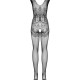 Бодістокінг Obsessive Bodystocking F234 S/M/L, абстрактний малюнок, глибоке декольте Бодістокінг Obsessive Bodystocking F234 S/M/L, абстрактний малюнок, глибоке декольте