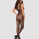 Бодістокінг Obsessive Bodystocking F234 S/M/L, абстрактний малюнок, глибоке декольте Бодістокінг Obsessive Bodystocking F234 S/M/L, абстрактний малюнок, глибоке декольте