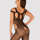 Бодістокінг Obsessive Bodystocking G322 S/M/L, фантасмагорично-силуетний крій Бодістокінг Obsessive Bodystocking G322 S/M/L, фантасмагорично-силуетний крій