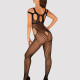 Бодістокінг Obsessive Bodystocking G322 S/M/L, фантасмагорично-силуетний крій Бодістокінг Obsessive Bodystocking G322 S/M/L, фантасмагорично-силуетний крій
