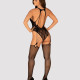 Бодістокінг Obsessive Bodystocking G324 S/M/L black, силуетний малюнок Бодістокінг Obsessive Bodystocking G324 S/M/L black, силуетний малюнок