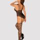 Ажурний бодістокінг під павутину Obsessive Bodystocking G325 black S/M/L, чорний, комбінезон, імітац Ажурний бодістокінг під павутину Obsessive Bodystocking G325 black S/M/L, чорний, комбінезон, імітац