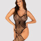 Ажурний бодістокінг під павутину Obsessive Bodystocking G325 black S/M/L, чорний, комбінезон, імітац Ажурний бодістокінг під павутину Obsessive Bodystocking G325 black S/M/L, чорний, комбінезон, імітац