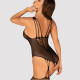 Ажурний бодістокінг під павутину Obsessive Bodystocking G325 black S/M/L, чорний, комбінезон, імітац Ажурний бодістокінг під павутину Obsessive Bodystocking G325 black S/M/L, чорний, комбінезон, імітац