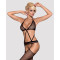 (SALE) Сітчастий бодістокінг з імітацією топа, пояса та панчохи Obsessive Bodystocking N108 S/M/L, чорний,