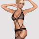 Сітчастий бодістокінг з імітацією топа, пояса та панчохи Obsessive Bodystocking N108 S/M/L, чорний, Сітчастий бодістокінг з імітацією топа, пояса та панчохи Obsessive Bodystocking N108 S/M/L, чорний,