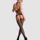 Сітчастий бодістокінг з імітацією топа, пояса та панчохи Obsessive Bodystocking N108 S/M/L, чорний, Сітчастий бодістокінг з імітацією топа, пояса та панчохи Obsessive Bodystocking N108 S/M/L, чорний,