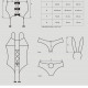 Еротичний костюм зайчика Obsessive Bunny suit 4 pcs costume pink L/XL, рожевий, топ з підв’язками, т Еротичний костюм зайчика Obsessive Bunny suit 4 pcs costume pink L/XL, рожевий, топ з підв’язками, т