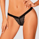 Мереживні трусики із заниженою талією Obsessive Estiqua panties M/L, чорні Мереживні трусики із заниженою талією Obsessive Estiqua panties M/L, чорні