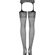 Сітчасті панчохи-стокінги з імітацією гартерів Obsessive Garter stockings S500S/M/L, чорні, з доступ Сітчасті панчохи-стокінги з імітацією гартерів Obsessive Garter stockings S500S/M/L, чорні, з доступ