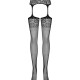Сітчасті панчохи-стокінги з імітацією гартерів Obsessive Garter stockings S500S/M/L, чорні, з доступ Сітчасті панчохи-стокінги з імітацією гартерів Obsessive Garter stockings S500S/M/L, чорні, з доступ