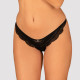 Напівпрозорі трусики з підвіскою Obsessive Ivannes panties black L/XL, чорні Напівпрозорі трусики з підвіскою Obsessive Ivannes panties black L/XL, чорні