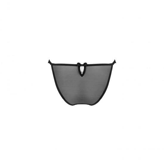 Напівпрозорі трусики з підвіскою Obsessive Ivannes panties black 2XL/3XL, чорні Напівпрозорі трусики з підвіскою Obsessive Ivannes panties black 2XL/3XL, чорні