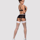 Еротичний костюм покоївки Obsessive Maidme set 5pcs S/M, бюстгальтер, пояс з фартухом, панчохи, стрі Еротичний костюм покоївки Obsessive Maidme set 5pcs S/M, бюстгальтер, пояс з фартухом, панчохи, стрі