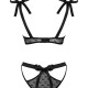Напівпрозорий еротичний комплект Obsessive Obsessivia 2-pcs set black L/XL, бюстгальтер та трусики, Напівпрозорий еротичний комплект Obsessive Obsessivia 2-pcs set black L/XL, бюстгальтер та трусики,