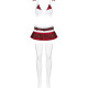 Еротичний костюм школярки з мініспідницею Obsessive Schooly 5pcs costume S/M, біло-червоний, топ, сп Еротичний костюм школярки з мініспідницею Obsessive Schooly 5pcs costume S/M, біло-червоний, топ, сп