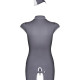 Еротичний костюм стюардеси Obsessive Stewardess 3 pcs costume grey L/XL, сірий, сукня, стрінги, піло Еротичний костюм стюардеси Obsessive Stewardess 3 pcs costume grey L/XL, сірий, сукня, стрінги, піло