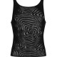Чоловіча напівпрозора майка-борцовка з візерунком Obsessive T103 tank top S/M/L, чорна Чоловіча напівпрозора майка-борцовка з візерунком Obsessive T103 tank top S/M/L, чорна