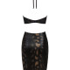 Сукня під зміїну шкіру Obsessive Vivianty dress M/L, чорна Сукня під зміїну шкіру Obsessive Vivianty dress M/L, чорна