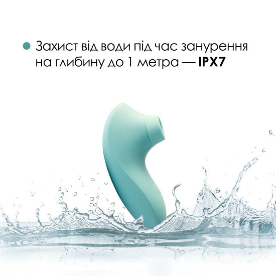Вакуумний стимулятор Svakom Pulse Lite Neo Seafoam Blue, керується зі смартфона Вакуумний стимулятор Svakom Pulse Lite Neo Seafoam Blue, керується зі смартфона