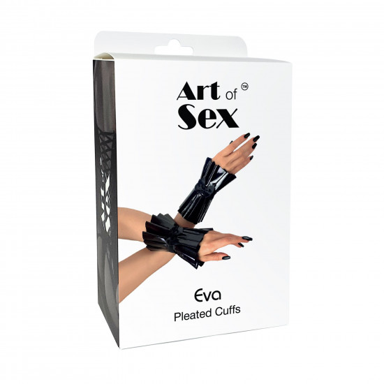 Плісовані манжети на руки Art of Sex - Eva, колір чорный Плісовані манжети на руки Art of Sex - Eva, колір чорный
