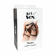 Сексуальні гартери Art of Sex - Gwen із натуральної шкіри, розмір XS-2XL, колір чорний Сексуальні гартери Art of Sex - Gwen із натуральної шкіри, розмір XS-2XL, колір чорний