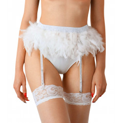 Пояс для панчох Art of Sex - Sweet Angel, розмір XS-2XL, колір білий
