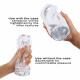 Мастурбатор Dorcel DEEP BLOW WHITE, подвійне використання Мастурбатор Dorcel DEEP BLOW WHITE, подвійне використання