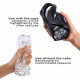 Мастурбатор Dorcel DEEP BLOW BLACK, подвійне використання Мастурбатор Dorcel DEEP BLOW BLACK, подвійне використання