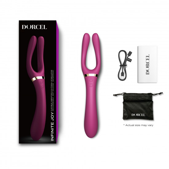 Вібратор-стимулятор Dorcel INFINITE JOY PLUM, багатофункціональний, унісекс Вібратор-стимулятор Dorcel INFINITE JOY PLUM, багатофункціональний, унісекс
