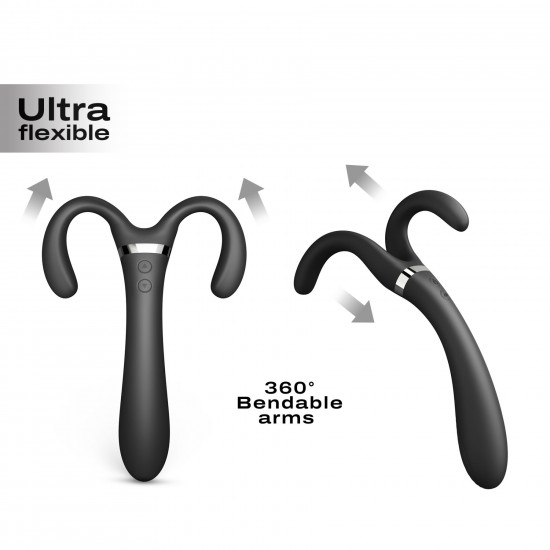 Вібратор-стимулятор Dorcel INFINITE JOY BLACK, багатофункціональний, унісекс Вібратор-стимулятор Dorcel INFINITE JOY BLACK, багатофункціональний, унісекс