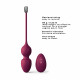 Вагінальні кульки Dorcel LOVE BALLS PLUM, вібрації та рухи внутрішньої кульки, пульт ДК Вагінальні кульки Dorcel LOVE BALLS PLUM, вібрації та рухи внутрішньої кульки, пульт ДК