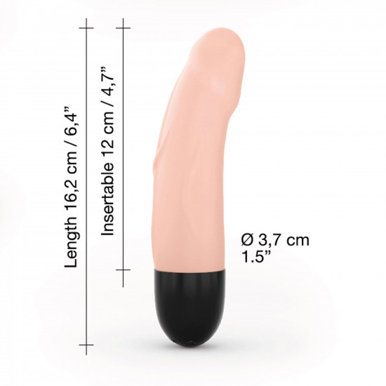 Вібратор Dorcel Real Vibration S Flesh 2.0, діаметр 3,7см, перезаряджається, для точки G Вібратор Dorcel Real Vibration S Flesh 2.0, діаметр 3,7см, перезаряджається, для точки G