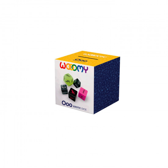 Набір кубиків Wooomy Ooo 5 Dice Set (EN): місця та пози для сексу, інтимні дії та частини тіла Набір кубиків Wooomy Ooo 5 Dice Set (EN): місця та пози для сексу, інтимні дії та частини тіла