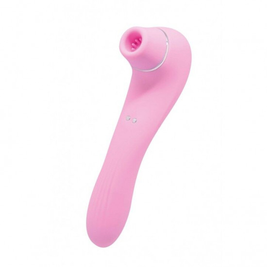 Вакуумний стимулятор з вібрацією Wooomy Smoooch Pink Clitoral Suction & Vibration, 10х2 режимів Вакуумний стимулятор з вібрацією Wooomy Smoooch Pink Clitoral Suction & Vibration, 10х2 режимів