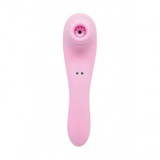 Вакуумний стимулятор з вібрацією Wooomy Smoooch Pink Clitoral Suction & Vibration, 10х2 режимів Вакуумний стимулятор з вібрацією Wooomy Smoooch Pink Clitoral Suction & Vibration, 10х2 режимів