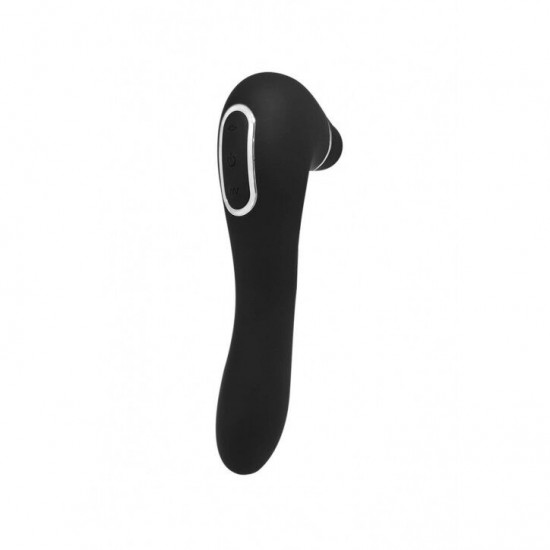 Вакуумний стимулятор з вібрацією Wooomy Smoooch Black Clitoral Suction & Vibration Вакуумний стимулятор з вібрацією Wooomy Smoooch Black Clitoral Suction & Vibration