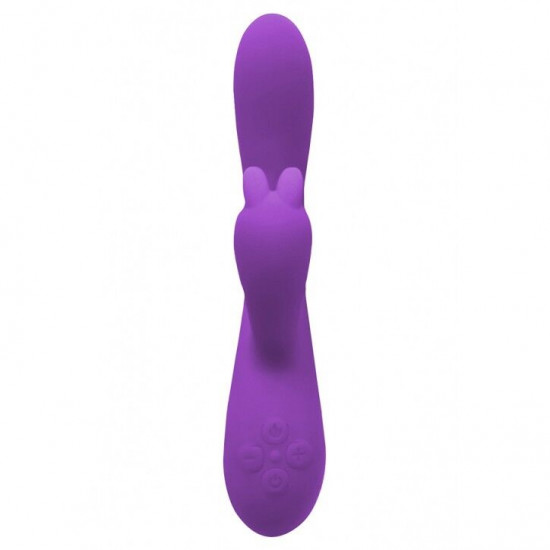 Вібратор-кролик Wooomy Gili-Gili Vibrator with Heat Purple, відросток з вушками, підігрів до 40°С Вібратор-кролик Wooomy Gili-Gili Vibrator with Heat Purple, відросток з вушками, підігрів до 40°С