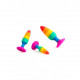 Силіконова анальна пробка Wooomy Hiperloo Silicone Rainbow Plug S, діаметр 2,4 см, довжина 9 см Силіконова анальна пробка Wooomy Hiperloo Silicone Rainbow Plug S, діаметр 2,4 см, довжина 9 см