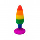 Силіконова анальна пробка Wooomy Hiperloo Silicone Rainbow Plug S, діаметр 2,4 см, довжина 9 см Силіконова анальна пробка Wooomy Hiperloo Silicone Rainbow Plug S, діаметр 2,4 см, довжина 9 см