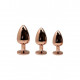 Металева анальна пробка Wooomy Tralalo Rose Gold Metal Plug Magenta M, діаметр 3,4 см, довжина 8 см Металева анальна пробка Wooomy Tralalo Rose Gold Metal Plug Magenta M, діаметр 3,4 см, довжина 8 см