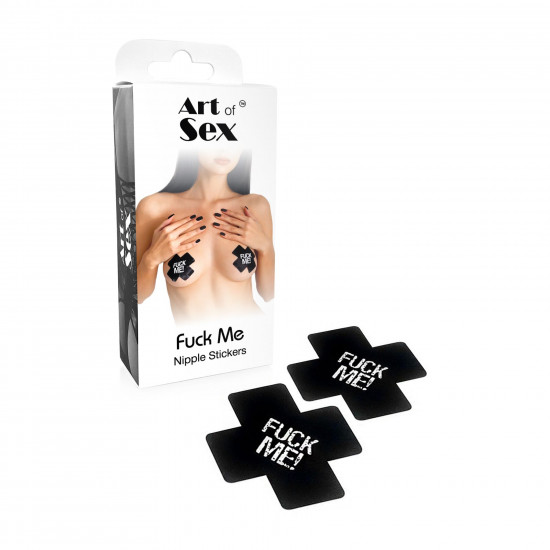 Пестиси на груди Art of Sex - Fuck me, Чорний Пестиси на груди Art of Sex - Fuck me, Чорний