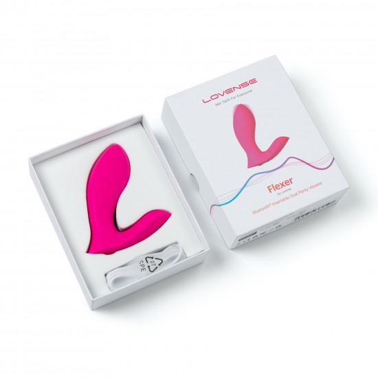 Смарт-вібратор у трусики Lovense Flexer, манливий рух + вібрація, стимуляція клітора та точки G Смарт-вібратор у трусики Lovense Flexer, манливий рух + вібрація, стимуляція клітора та точки G
